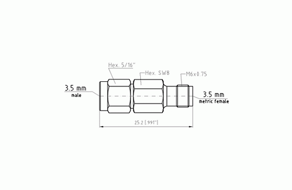 Переход коаксиальный Spectrum Elektrotechnik 8001-9F91-02