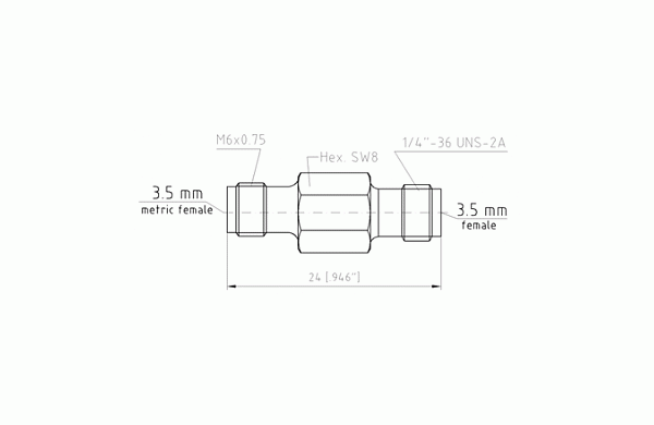 Переход коаксиальный Spectrum Elektrotechnik 8001-9F92-02