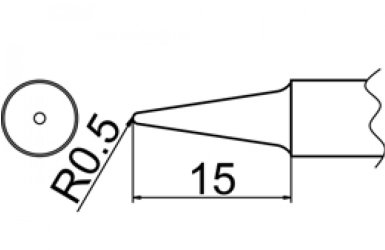 Наконечник для паяльника Hakko T20-BL2 Shape-2BL