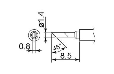 Наконечник для паяльника Hakko T30-KN Shape-KN