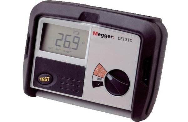 Трехполюсный комплект для тестирования заземления с использованием клещей Megger DET3TC