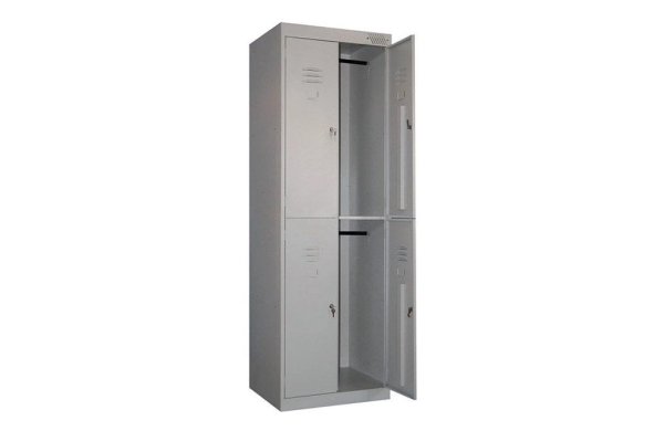 Металлический шкаф для одежды с 2 дверями МЕТАЛЛ-ЗАВОД ШРК-24-800