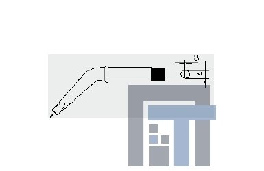 Скошенный наконечник 370°C Weller CT6 CX7 54230799N