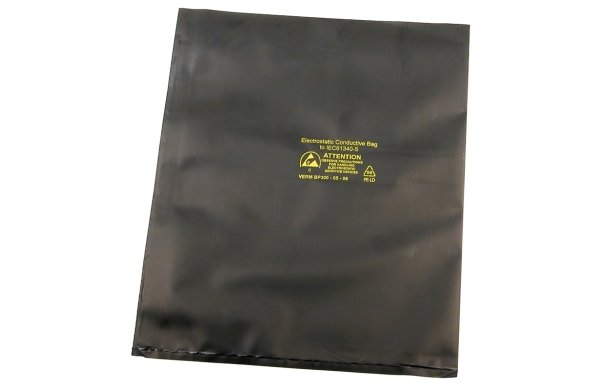 Пакет проводящий Desco Europe 90836, чёрный, 200мм x 255мм Пакет проводящий Desco Europe 90836, чёрный, 200мм x 255мм