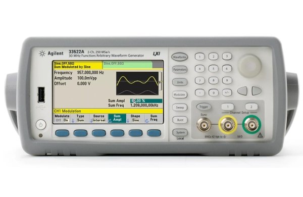 Генератор сигналов сложной/произв. формы до 30 МГц, 2 канала 33522А
