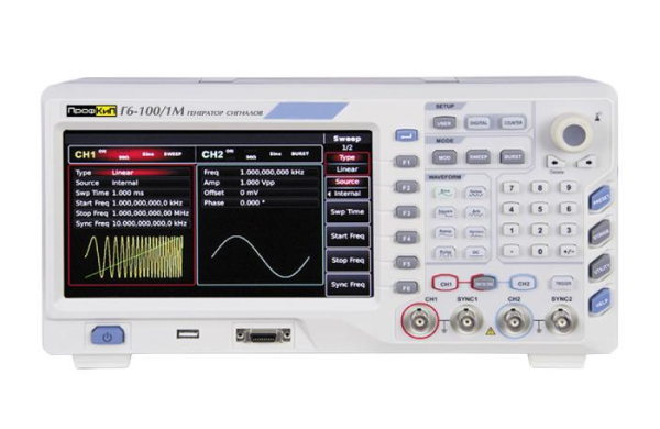 Генератор сигналов специальной формы ПрофКиП Г6-100/1М