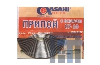 Трубчатый припой ASAHI Sn63, 1,0мм, спир. 6 гр.