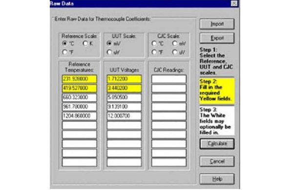 Программное обеспечение для калибровки датчиков температуры Fluke Calibration 9933 TableWare v3