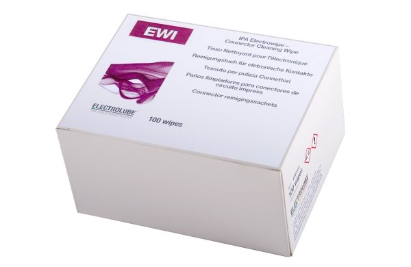 Пропитанные изопропанолом салфетки Electrolube EWI100, 100салфеток