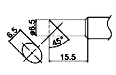 Наконечник для паяльника Hakko T20-05 Shape-5C