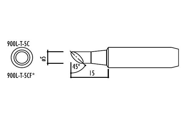 Сменный наконечник 900L-T-5CF