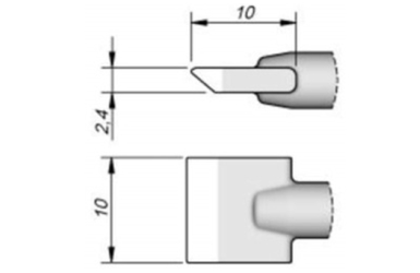 Наконечник лопатка AiXun C245-914 10,0 мм Наконечник лопатка AiXun C245-914 10,0 мм