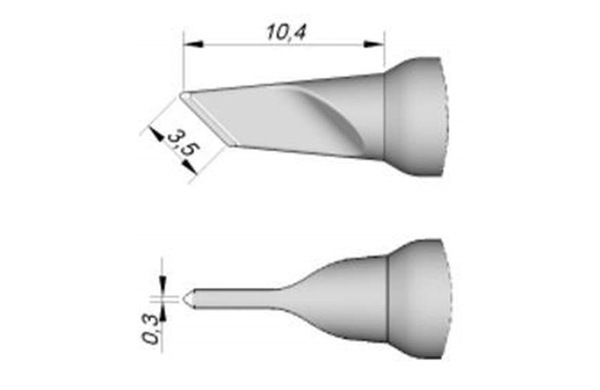 Наконечник ножевидный AiXun C245-789 3,5 х 0,3 мм Наконечник ножевидный AiXun C245-789 3,5 х 0,3 мм