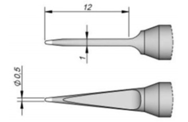 Наконечник остриё AiXun C245-764 0,5 мм Наконечник остриё AiXun C245-764 0,5 мм