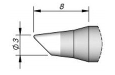 Наконечник скошенный AiXun C245-912 3,0 мм Наконечник скошенный AiXun C245-912 3,0 мм