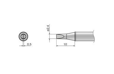 Композитный наконечник Hakko T31-02D24 Shape-2,4D