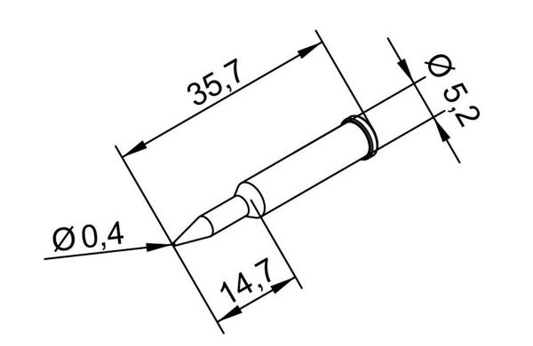 Наконечник ERSA 102PDLF04L  (для паяльников iTool, iTool nano)