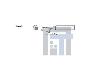 Сменный наконечник Hakko Т18-C1