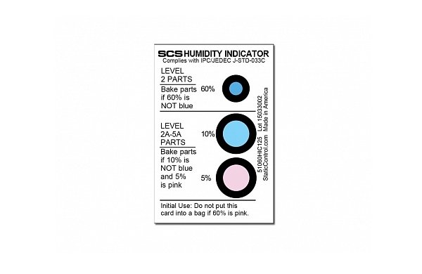 Индикаторы влажности (3 знач., 125шт./упак.) SCS 51060HIC125