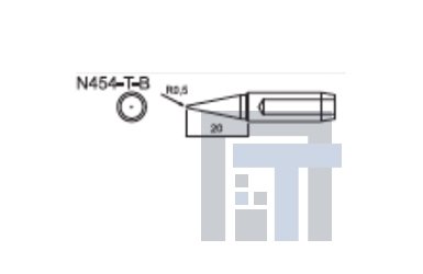 Сменный наконечник Hakko N454-T-B