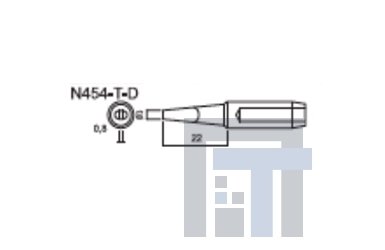 Сменный наконечник Hakko N454-T-D