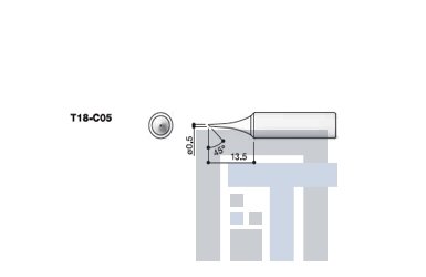 Сменный наконечник Hakko Т18-C05