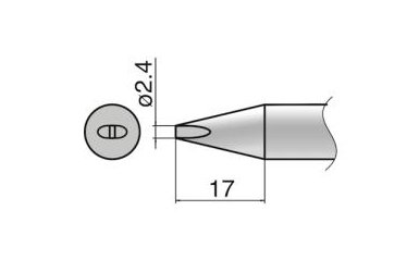 Композитный наконечник Hakko T33-D24 Shape-2.4D