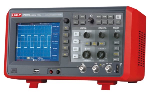 Осциллограф UNI-T UT4102C цифровой 2 канала х 100МГц, цветной дисплей