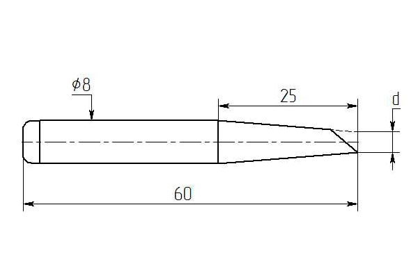 Паяльная насадка Магистр МL25-DB-55, 5.5mm