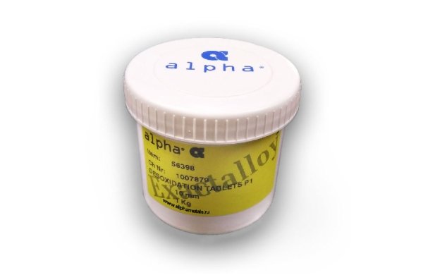 Припой брусковый ALPHA DESOXIDATIONS - TABLETS 1KG Припой брусковый ALPHA DESOXIDATIONS - TABLETS 1KG