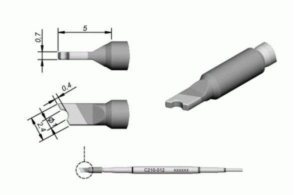 Картридж-наконечник JBC C210-012