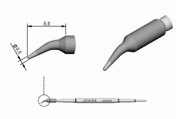 Картридж-наконечник JBC C210-014