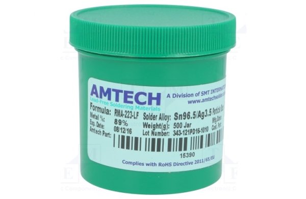 Припой-паста Amtech WS486/500 Sn62Pb36Ag2 500г