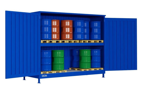 Складской контейнер DION для хранения 24 бочек