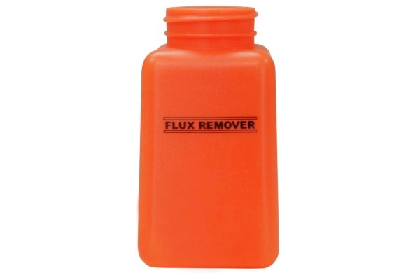 Бутылка для дозатора Desco Europe 35593, оранжевый, 180мл, маркировка Flux remover Бутылка для дозатора Desco Europe 35593, оранжевый, 180мл, маркировка Flux remover