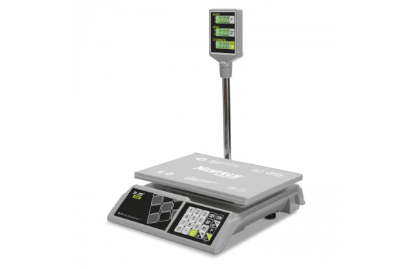 Торговые весы Mertech M-ER 326 ACP-15.2 Slim LCD Белые