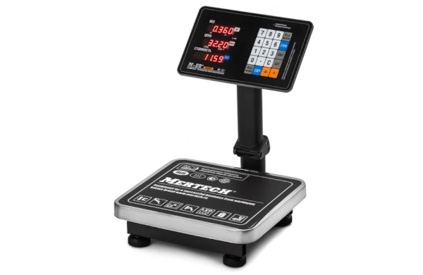 Торговые весы Mertech M-ER 333 ACPU-60.20 с расч. стоимости LED