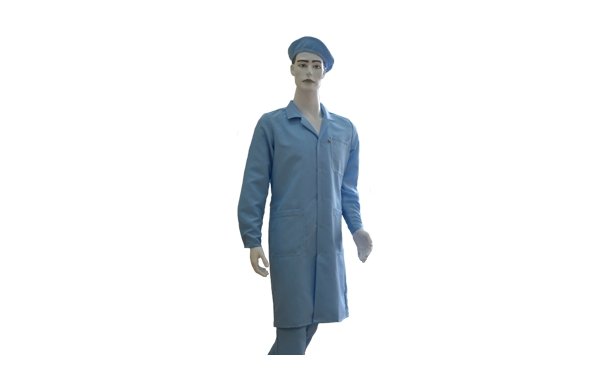 Антистатический халат, голубой, мужской ПРОТЕХ Lenn125-MU