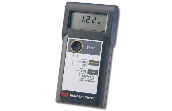 Портативный измеритель сопротивления изоляции и проводимости MEGGER BM121 и BM122 Портативный измеритель сопротивления изоляции и проводимости MEGGER BM121 и BM122