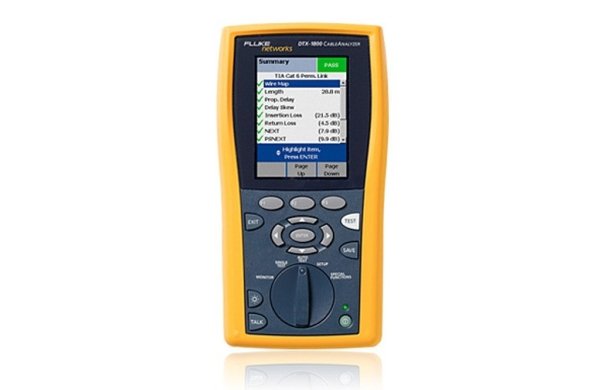 Lan тестер для сертификации медных кабелей Fluke Networks DTX CableAnalyzer DTX-1800