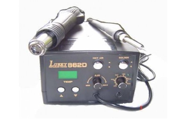 Станция паяльная LUKEY-862D (фен+паяльник)