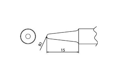 Наконечник для паяльника Hakko T20-BL3 Shape-3BL