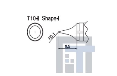 Сменный наконечник Hakko T10-I Shape-I