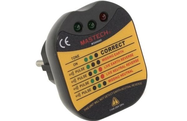 Тестер электрической розетки MASTECH MS-6860D