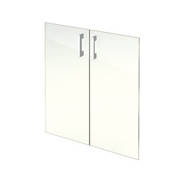 Комплект стеклянных дверей АРГО А-стл302 прозр. (71х76)